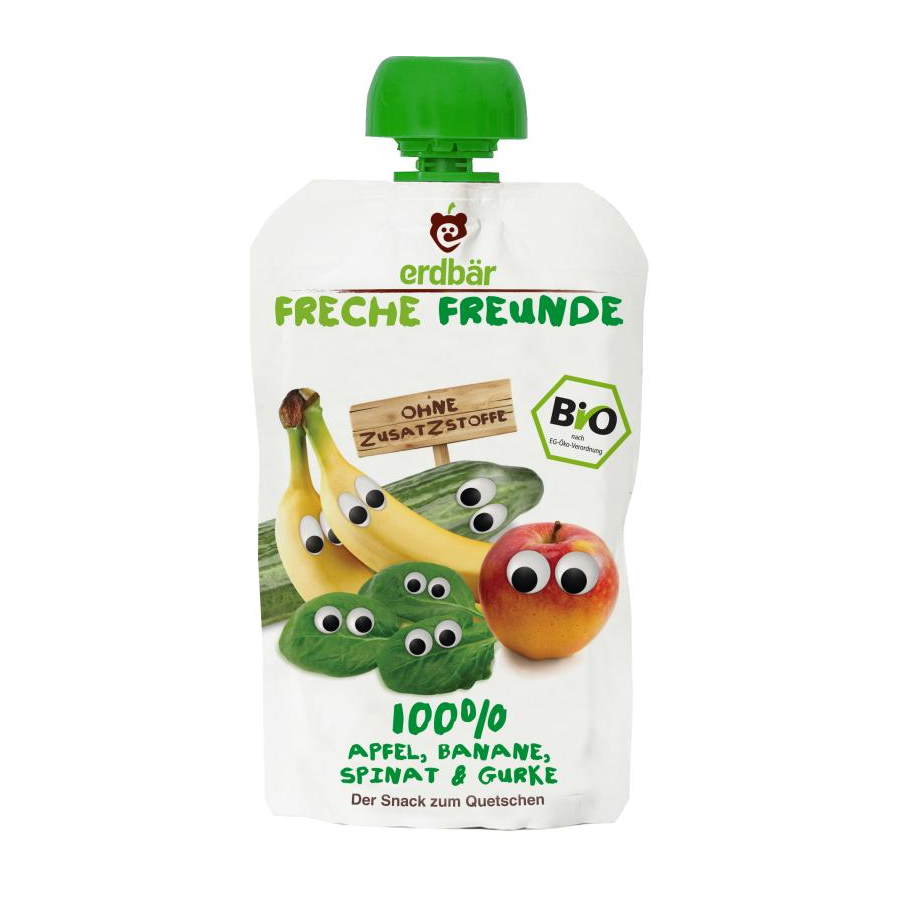 ERDBAR MUS JABLKO BANAN SZPINAK 100G main product photo