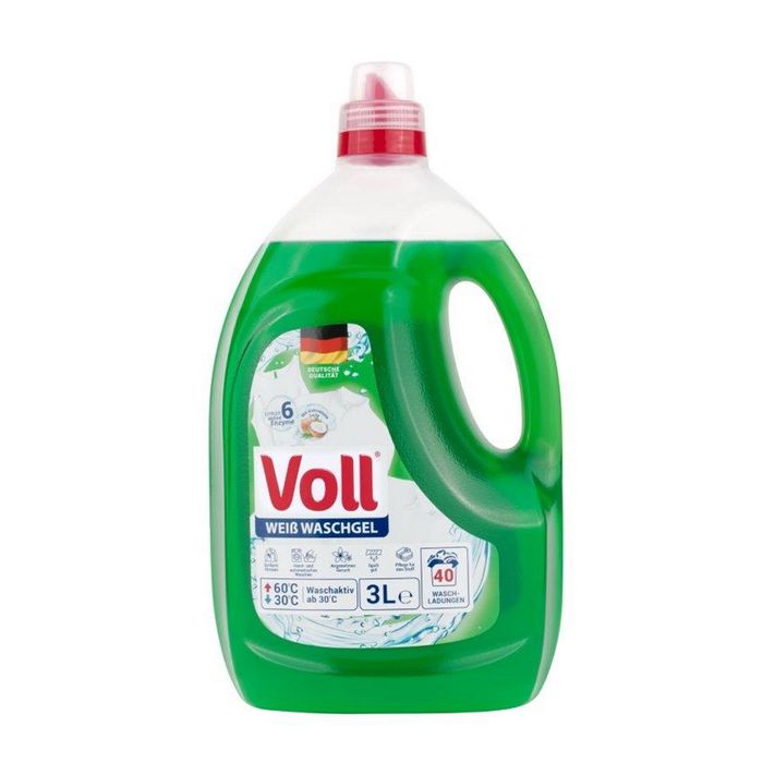 VOLL WHITE ŻEL DO PRANIA 40PR 3L main product photo