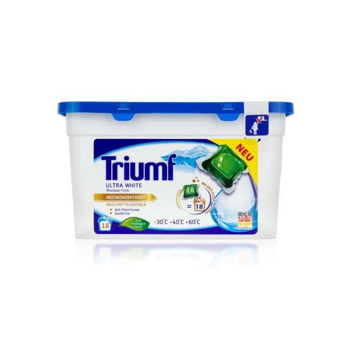 TRIUMF WHITE KAPSULKI D/PRANIA 18SZT main product photo