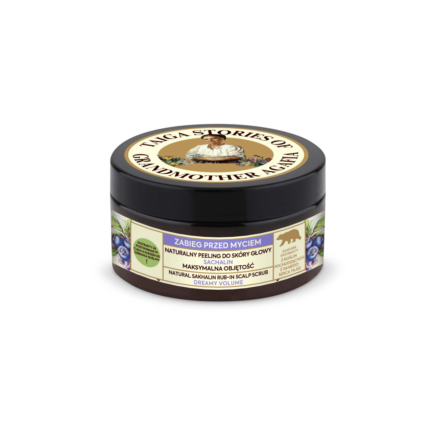 RECEPTURY BABUSZKI AGAFII TAJGA STORIES RBA PEELING D/SK/GL. GLINKA 100ML main product photo