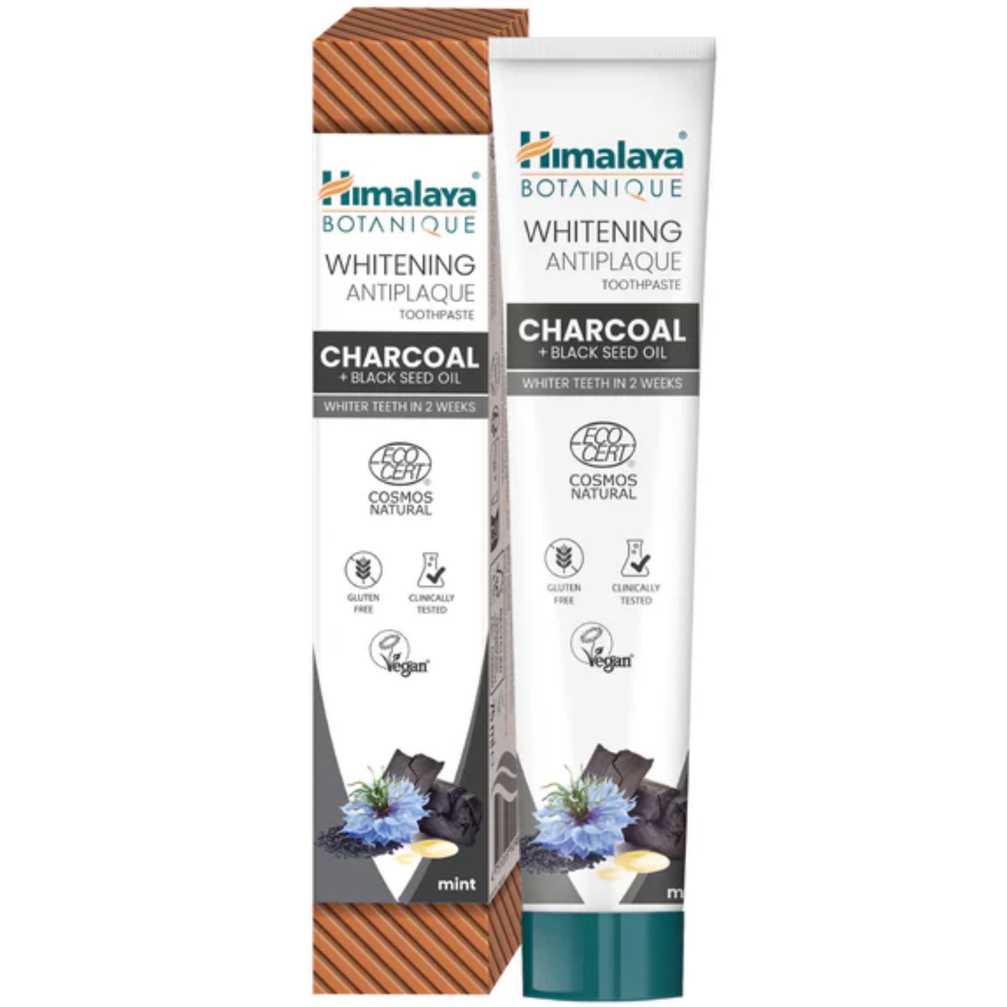 Himalaya wybielająca pasta do zębów Botanique Węgiel Aktywny i Olej z Czarnuszki 75 ml