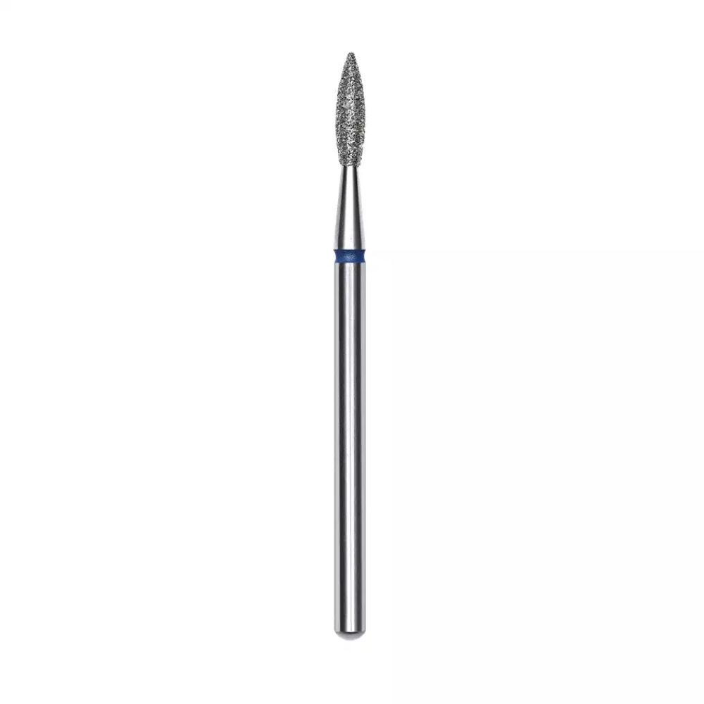 Staleks Frez diamentowy płomyk ostry niebieski Expert średnica 2,1 mm /8 mm 1 szt