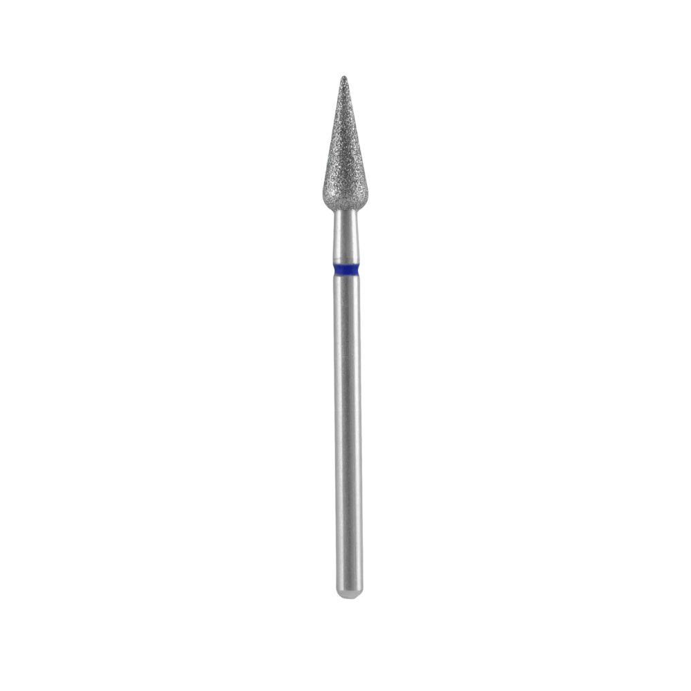 Staleks Frez diamentowy gruszka ostra niebieska średnica 4 mm / 12 mm 1 szt