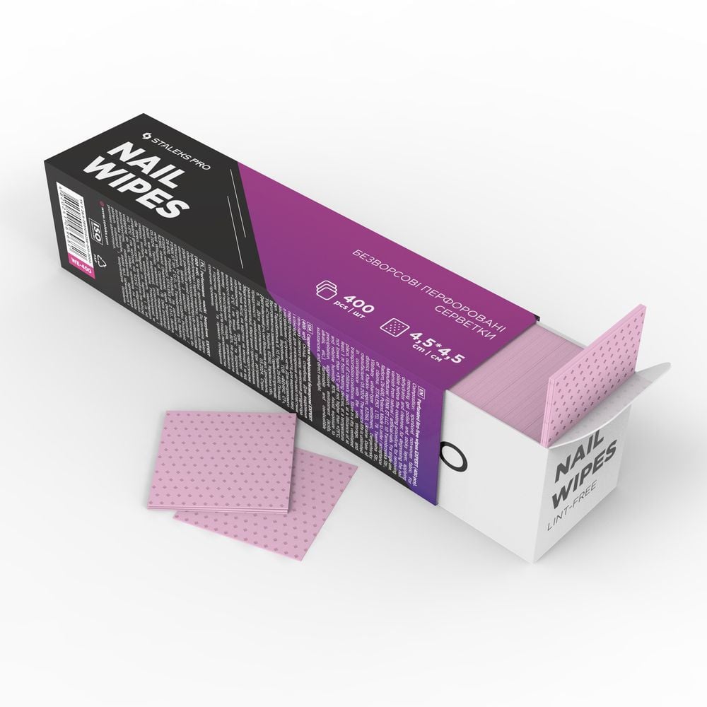 Staleks Expert perforowane waciki bezpyłowe 400 sztuk