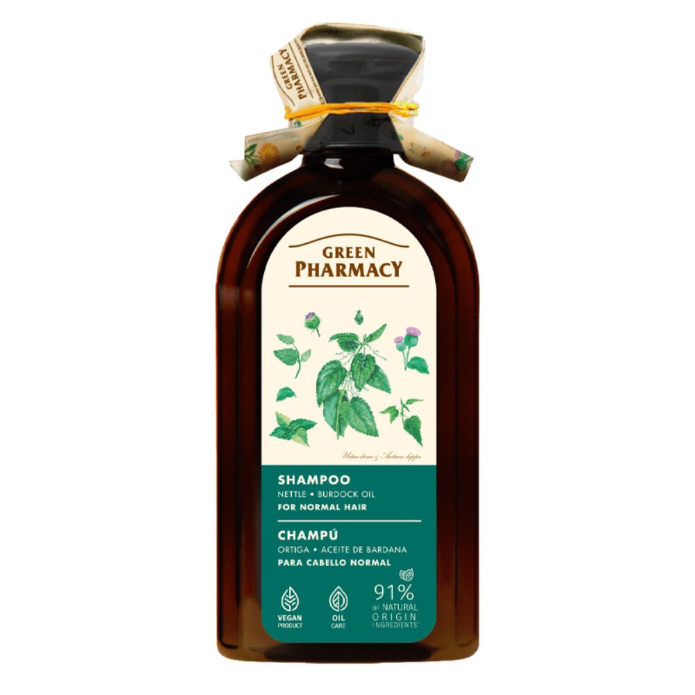 Green Pharmacy szampon do włosów normalnych pokrzywa i olej łopianowy 350 ml