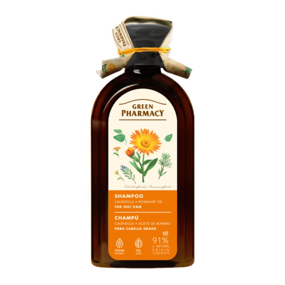 Green Pharmacy szampon do włosów przetłuszczających się nagietek i olej rozmarynowy 350 ml