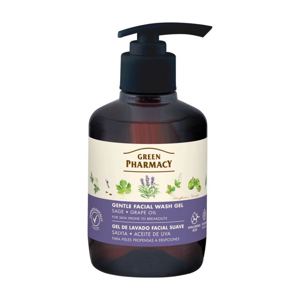 Green Pharmacy Żel do mycia twarzy szałwia 270 ml