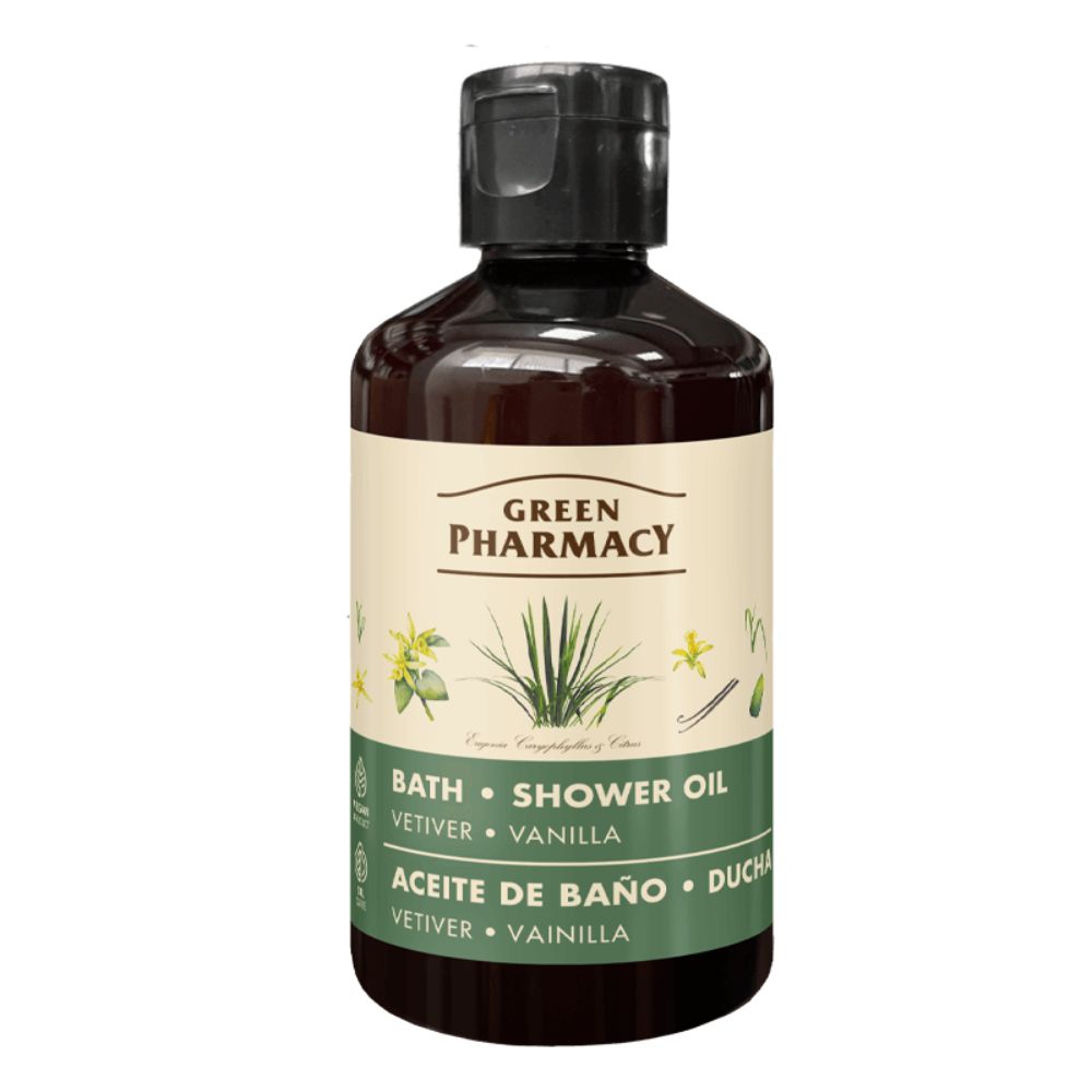 Green Pharmacy Olejek do kąpieli i pod prysznic wetyweria i wanilia 250 ml