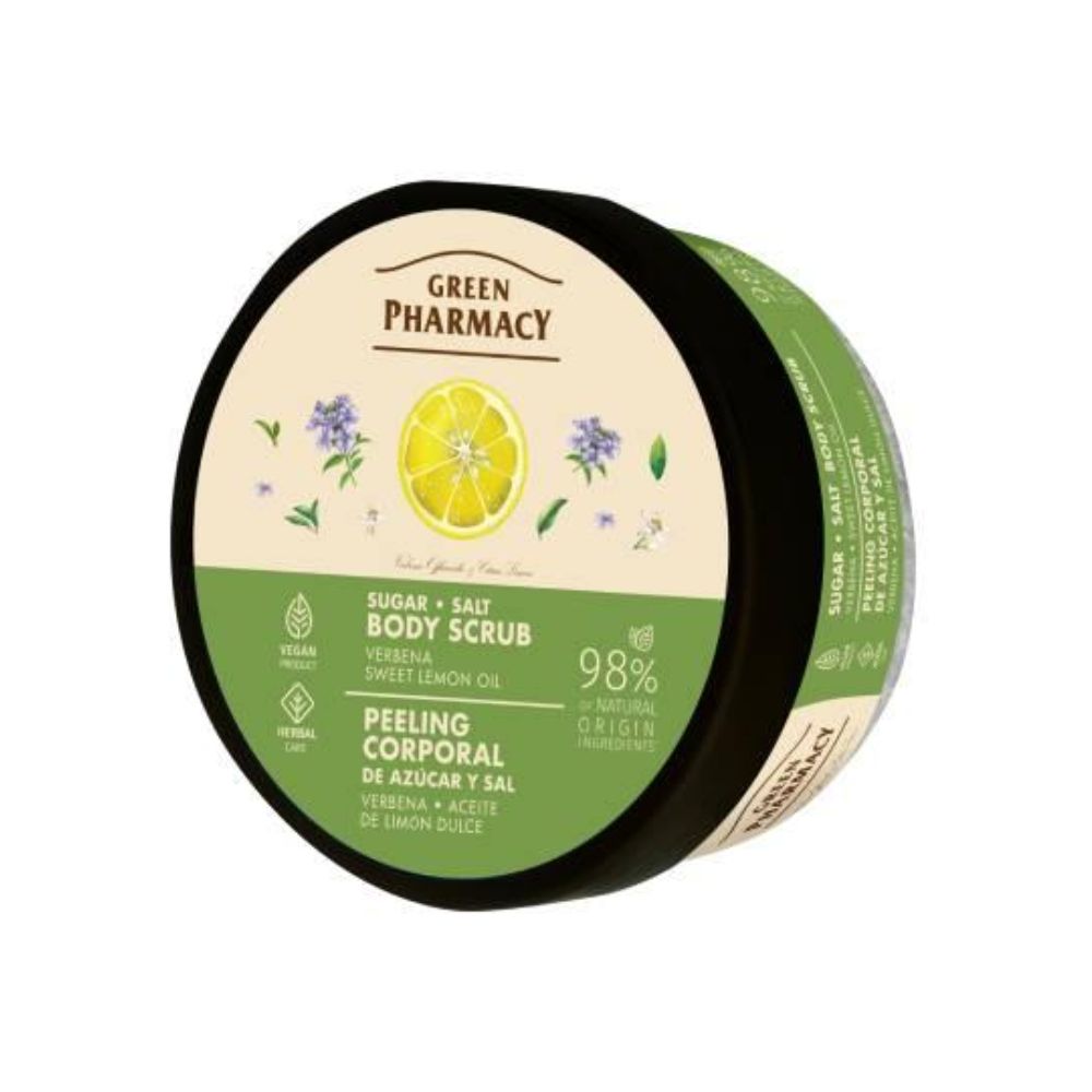 Green Pharmacy Werbena i Olejek Cytrynowy peeling do ciała 200 ml