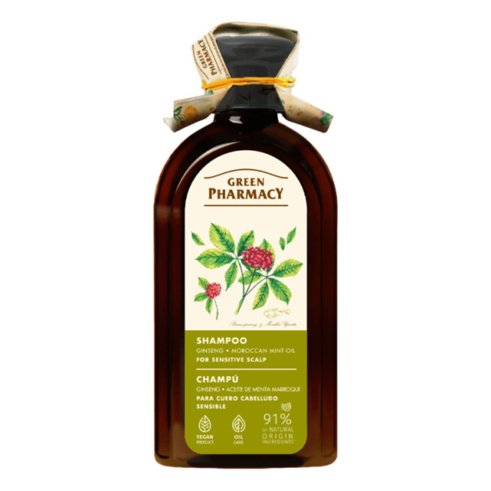 Green Pharmacy szampon żeń-szeniowy do wrażliwej skóry głowy 350 ml