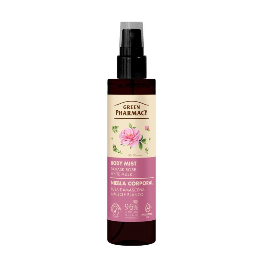 Green Pharmacy mgiełka do ciała róża damasceńska i białe piżmo 150 ml