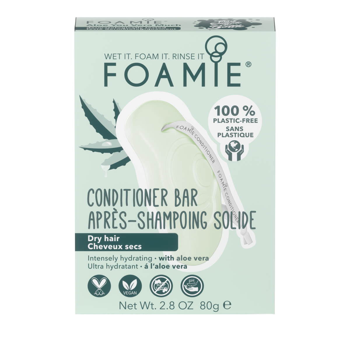 FOAMIE FOAMIE COND BAR ALOE YOU V.MUCH DRY80G main product photo