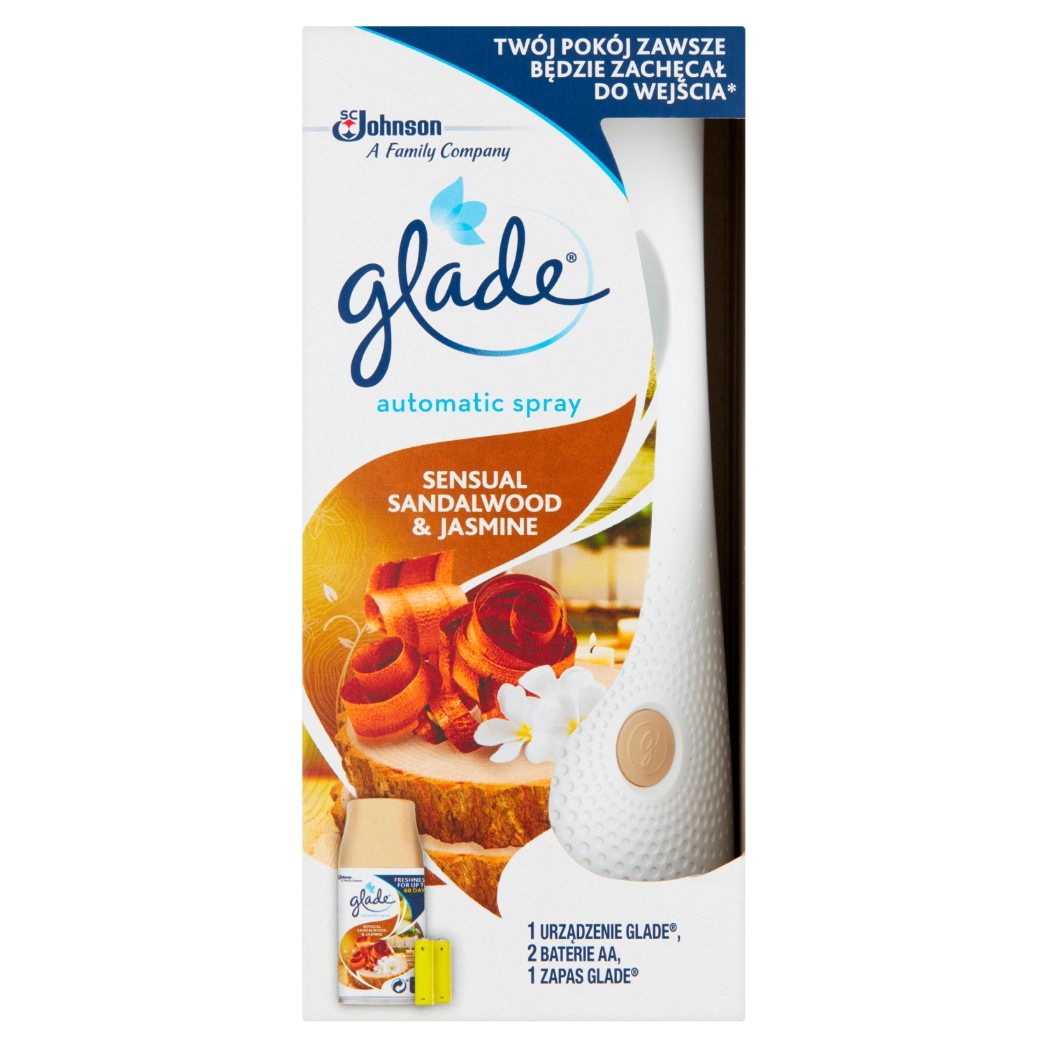 Glade Automatic Spray Sensual Sandalwood & Jasmine Automatyczny odświeżacz powietrza 269 ml
