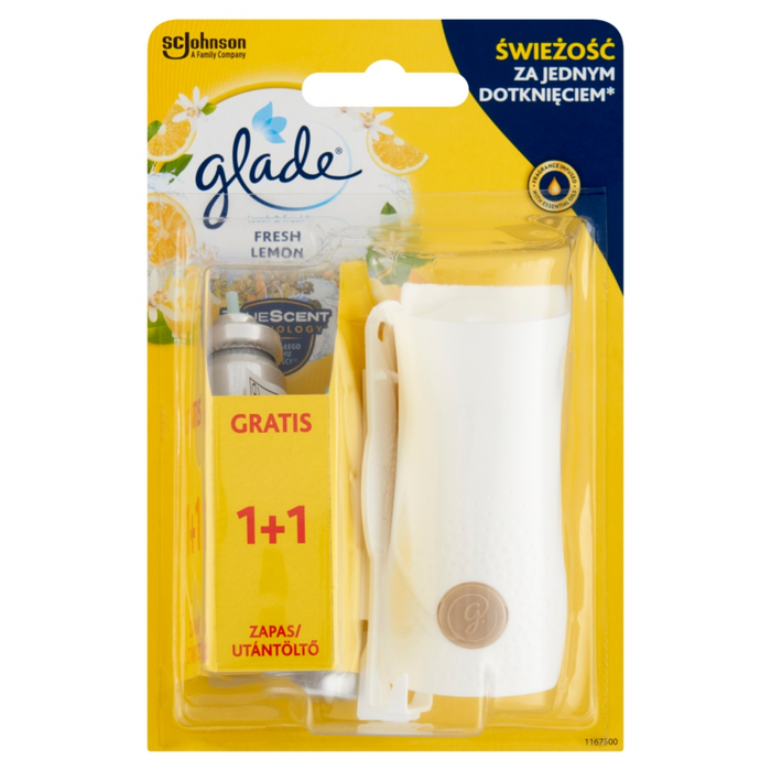 GLADE TOUCH & FRESH FRESH LEMON odświeżacz powietrza 2x10 ml main product photo