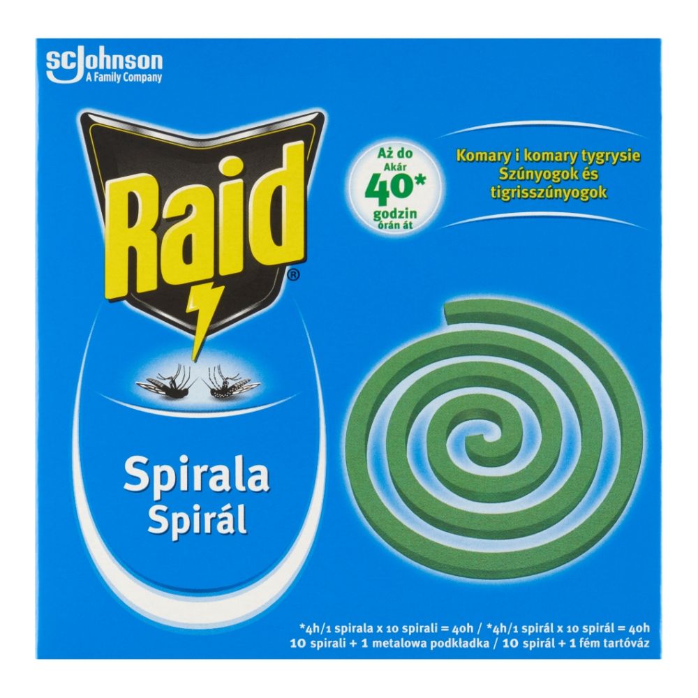 Raid spirala owadobójcza przeciw komarom 115 g