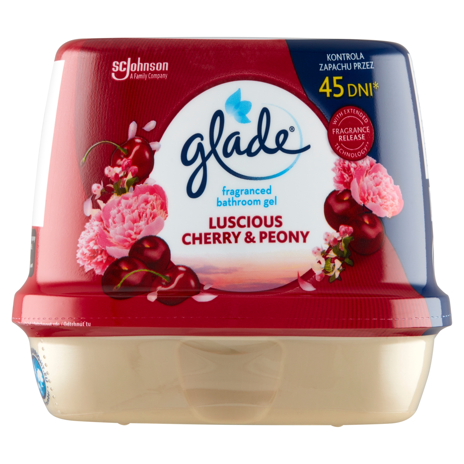 Glade Luscious Cherry & Peony zapachowy żel do łazienki 180 g