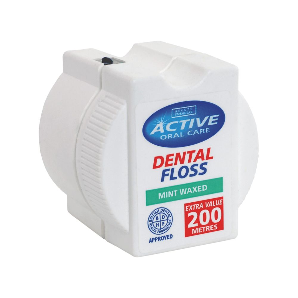Beauty Formulas Nić dentystyczna active miętowa woskowana 200m 1 szt