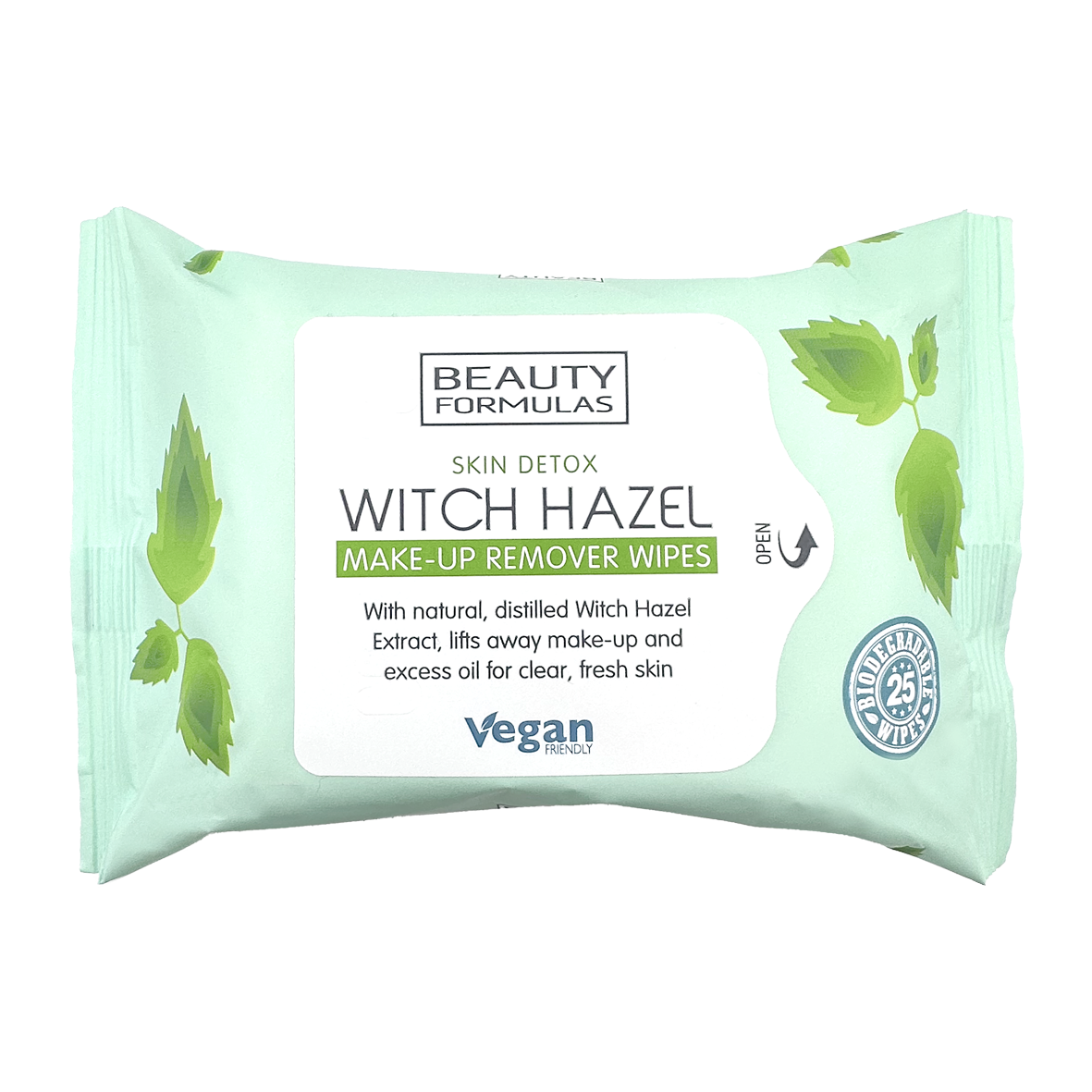 Beauty Formulas chusteczki do demakijażu z oczarem wirginijskim 25 szt.