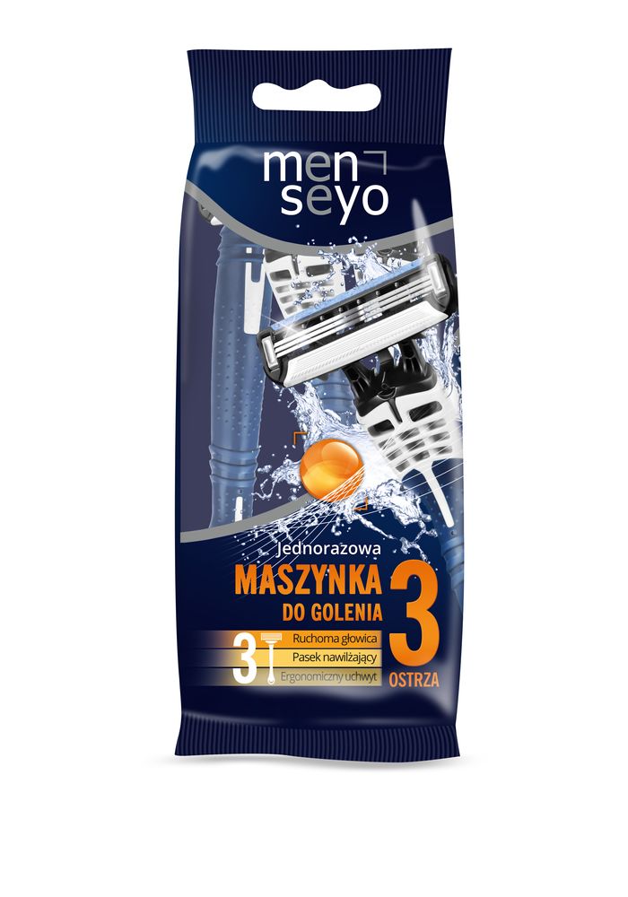 SEYO MEN JEDNORAZOWE MASZYNKI 3 OS/3SZT. main product photo