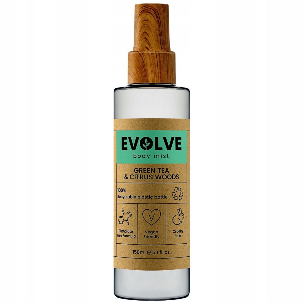 Evolve Green Tea & Citrus Woods mgiełka do ciała 150 ml