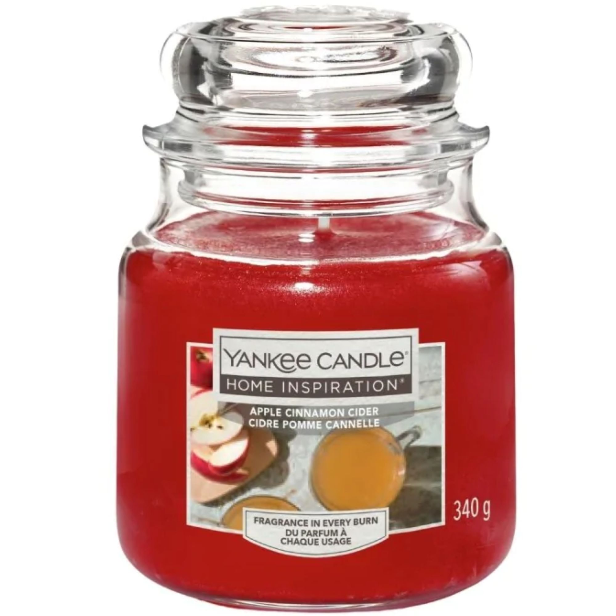 Yankee świeca słoik ŚREDNI APPLE CINNA.