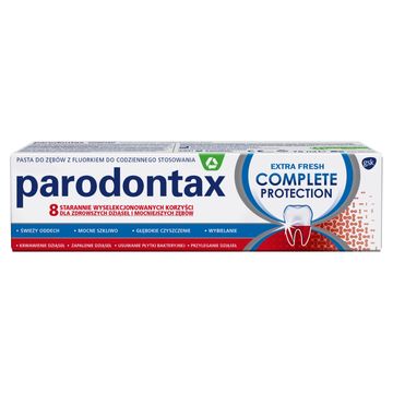 Parodontax Complete Protection Extra Fresh Wyrób medyczny pasta do zębów z fluorkiem 75 ml