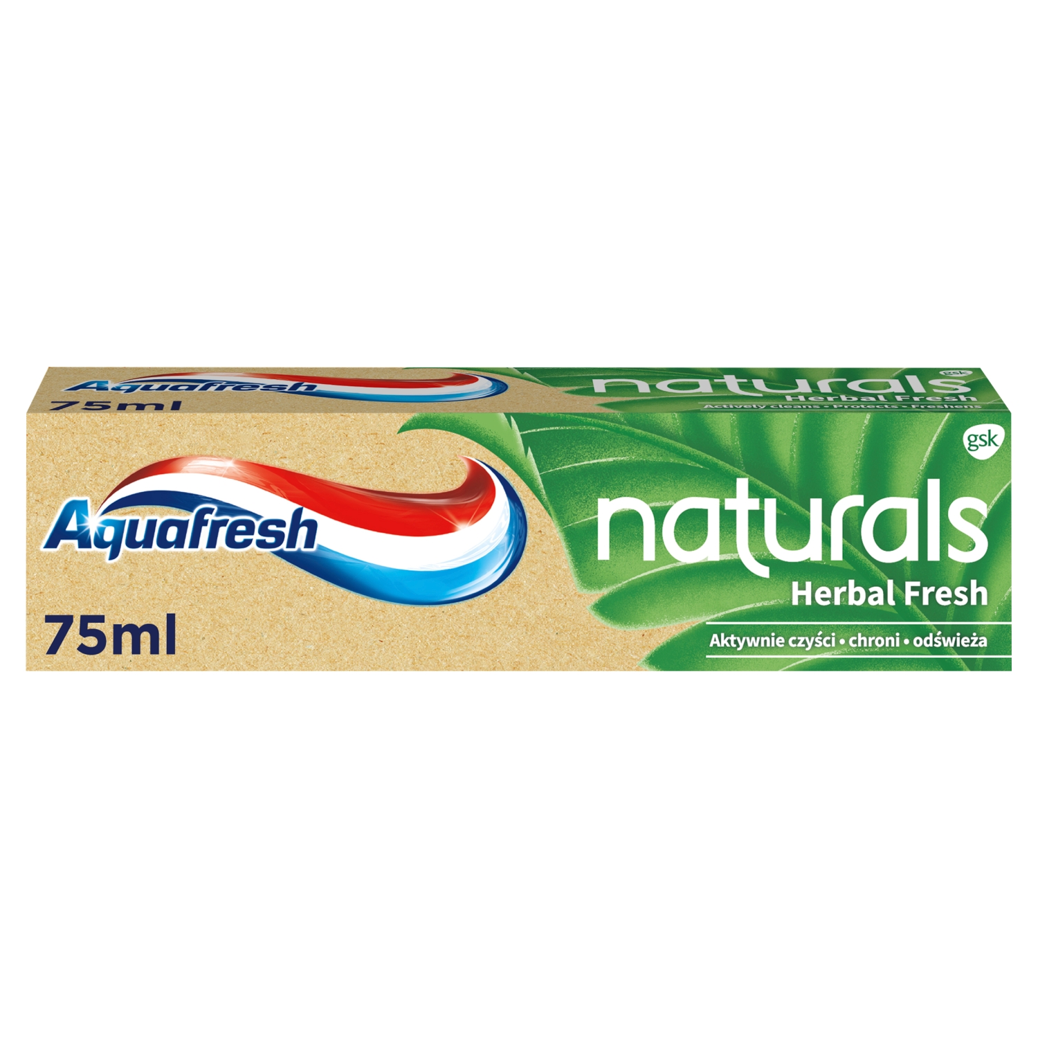 Aquafresh Naturals Herbal Fresh Pasta do ząbów z fluorkiem 75 ml
