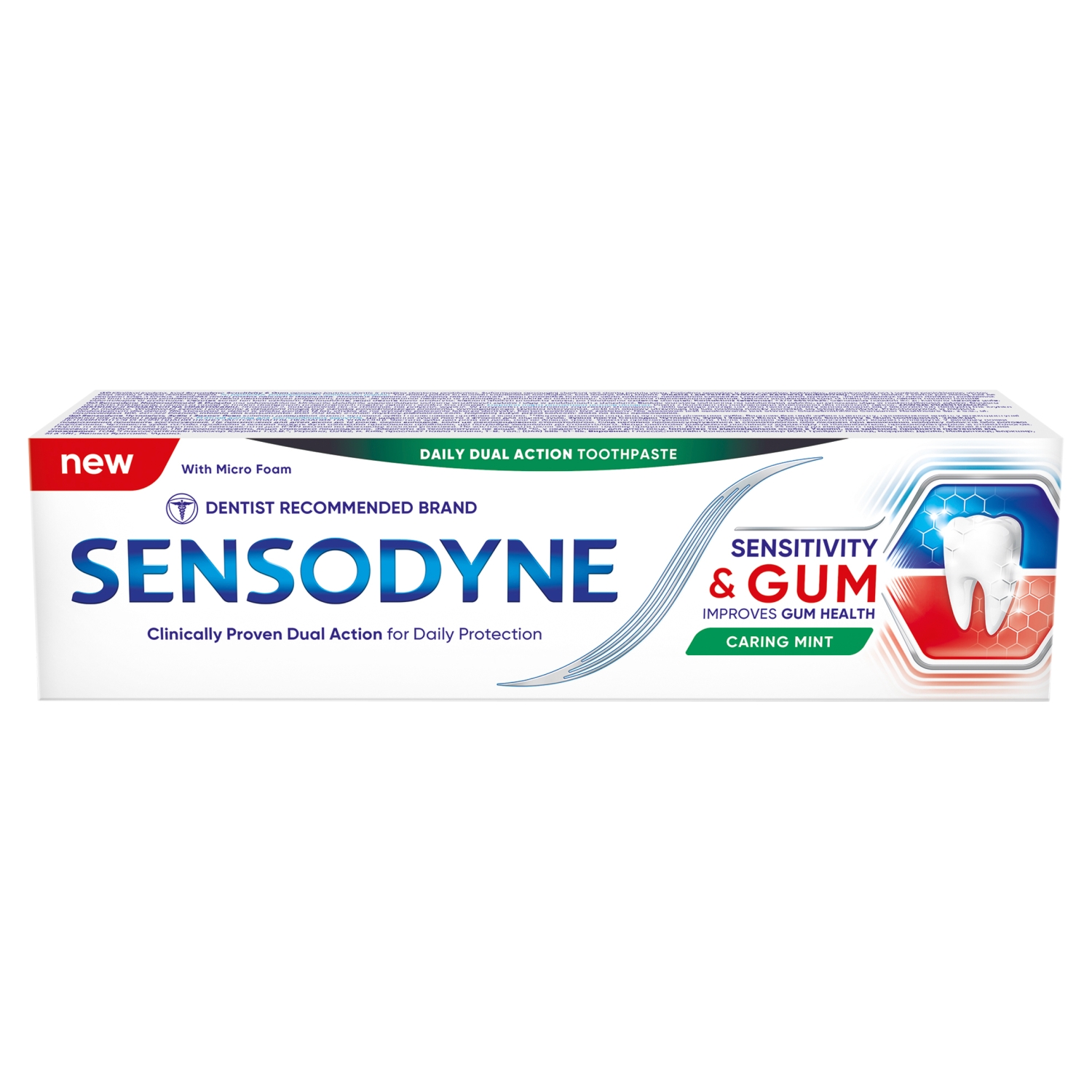 Sensodyne Caring Mint Pasta do zębów z fluorkiem nadwrażliwość & dziąsła 75 ml