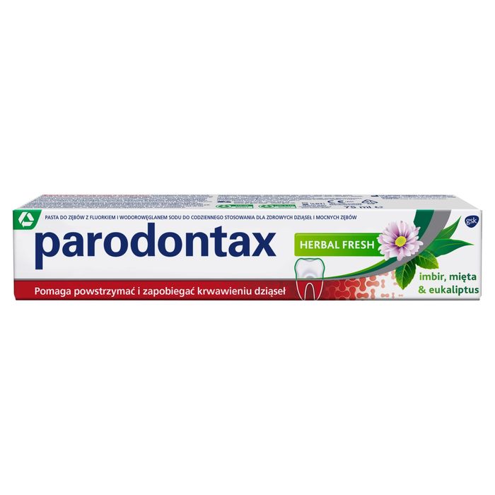 Parodontax Herbal Fresh Wyrób medyczny pasta do zębów z fluorkiem 75 ml main product photo