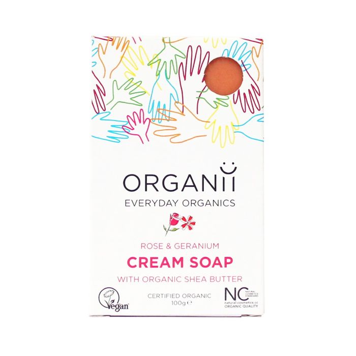 ORGANII KREMOWE MYDLO ROZA 100G main product photo