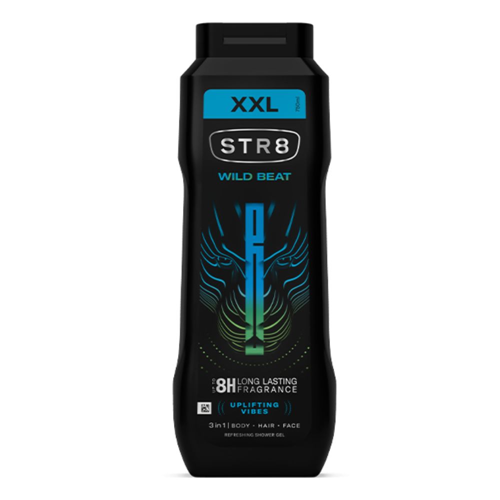 STR8 Wild Beat Odświeżający żel pod prysznic 3w1 750 ml