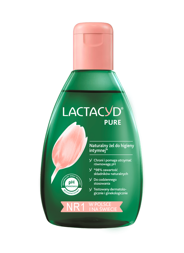 Lactacyd PURE Naturalny żel do higieny intymnej 200ml main product photo