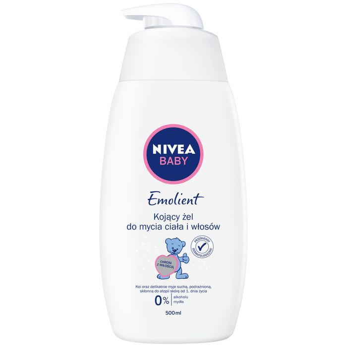 Nivea Baby Emolient Kojący ŻEL DO Mycia Ciała I Włosów 500ml main product photo