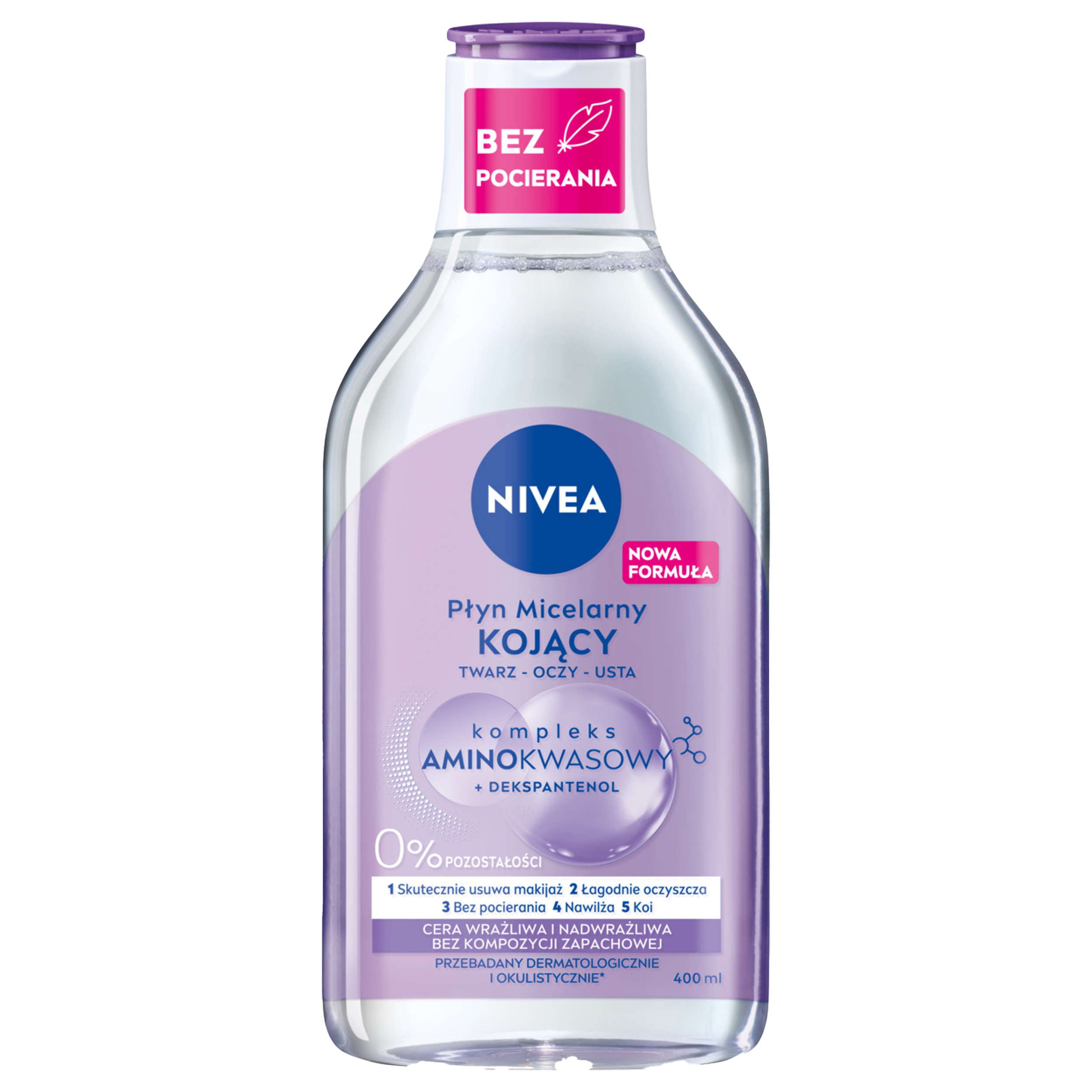 Nivea Płyn micelarny Kojący cera wrażliwa i nadwrażliwa, 400 ml