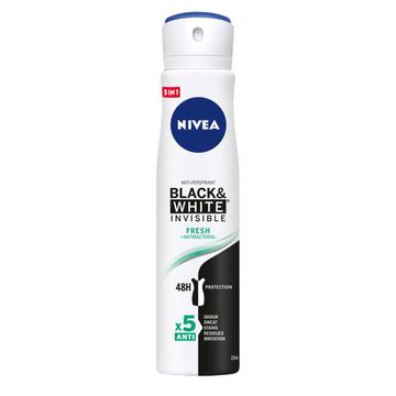 Nivea Black&White Invisible Fresh Antyperspirant Spray 250 ml