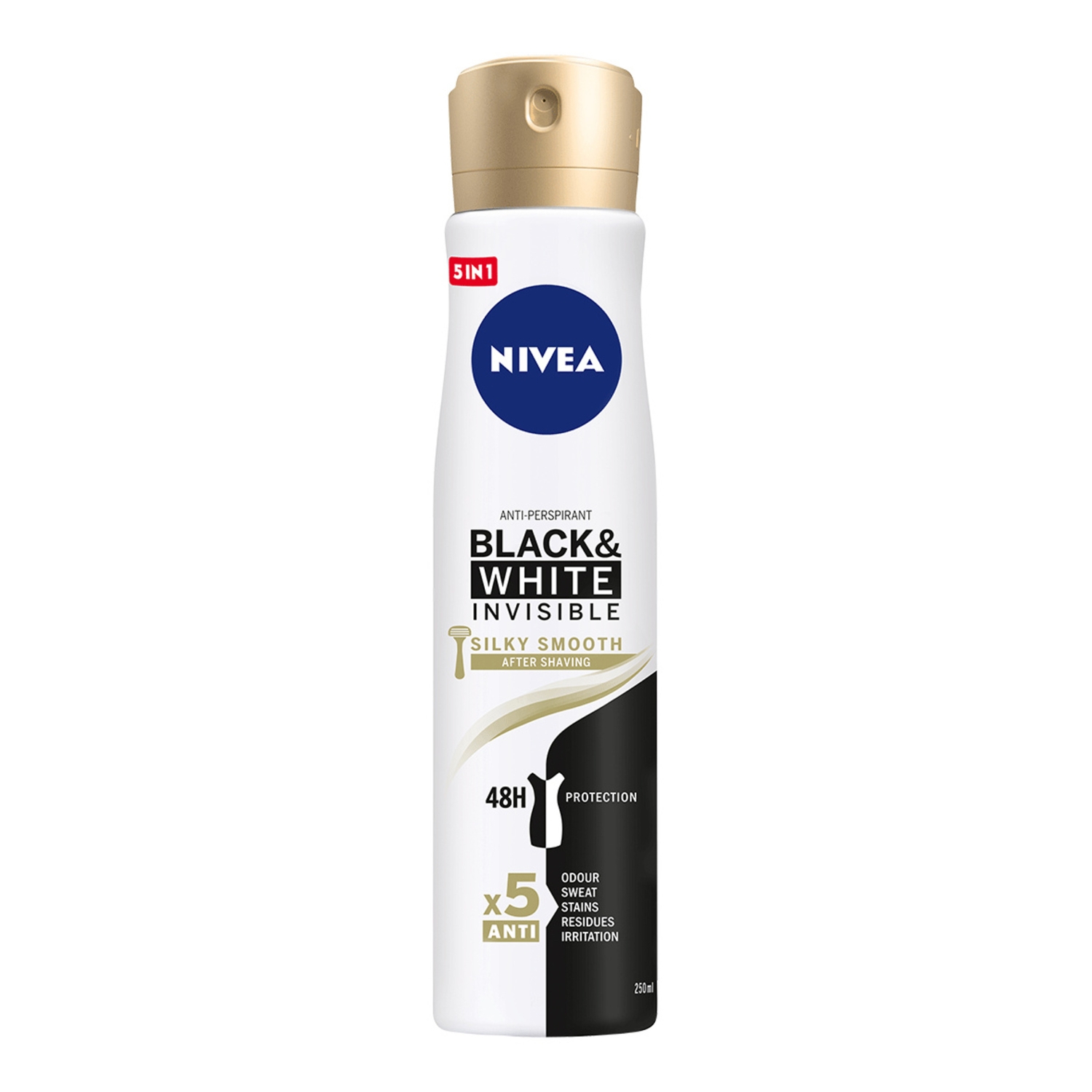 Nivea Black&White Invisible Silky Smooth Antyperspirant Spray 250 ml