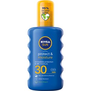 Nivea SUN Protect & Moisture NawilĹĽajÄ…cy spray do opalania SPF 30 200 ml