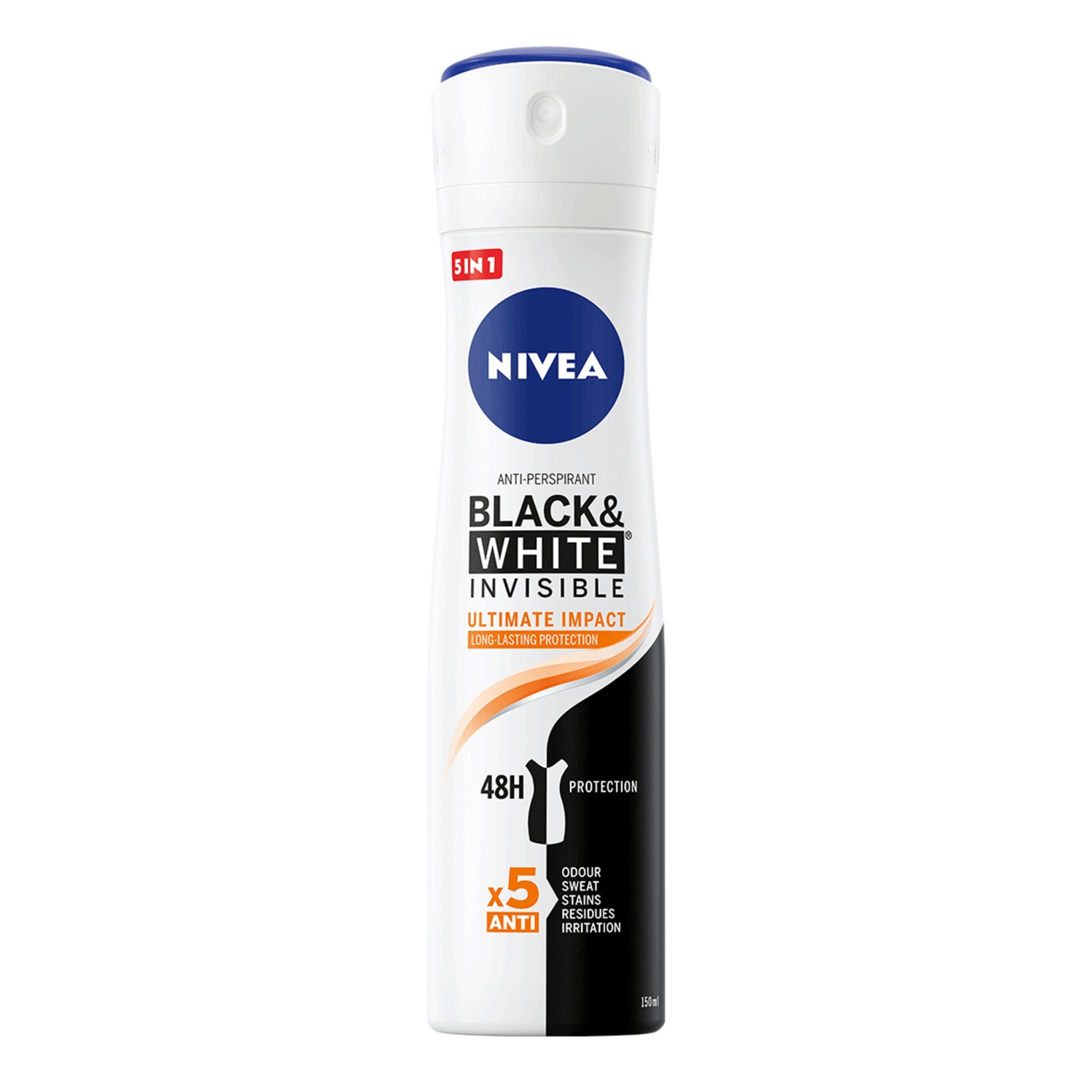 Nivea Black&White Invisible Ultimate Impact Antyperspirant Spray 150ml