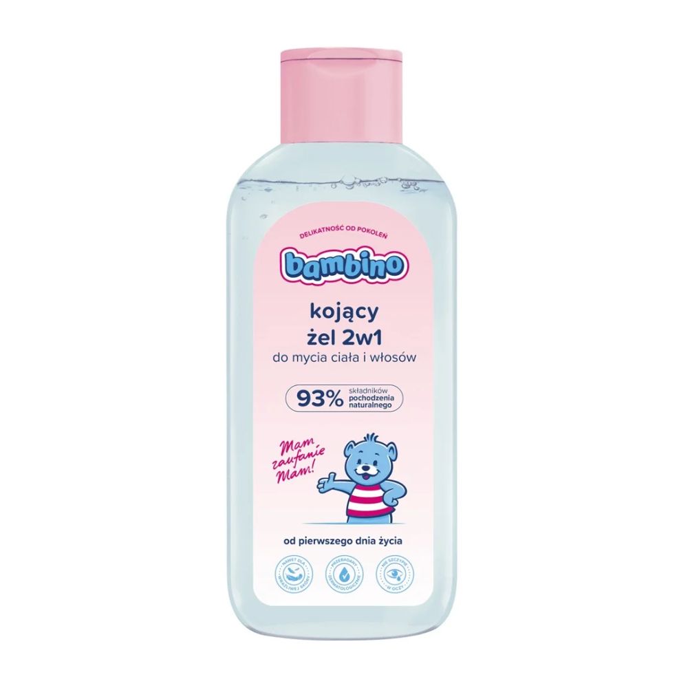 Bambino Kojący żel 2w1 do włosów i ciała dla niemowląt 400 ml