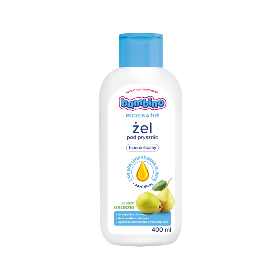 BAMBINO żel pod prysznic hiperdelikatny - zapach gruszki 400ml