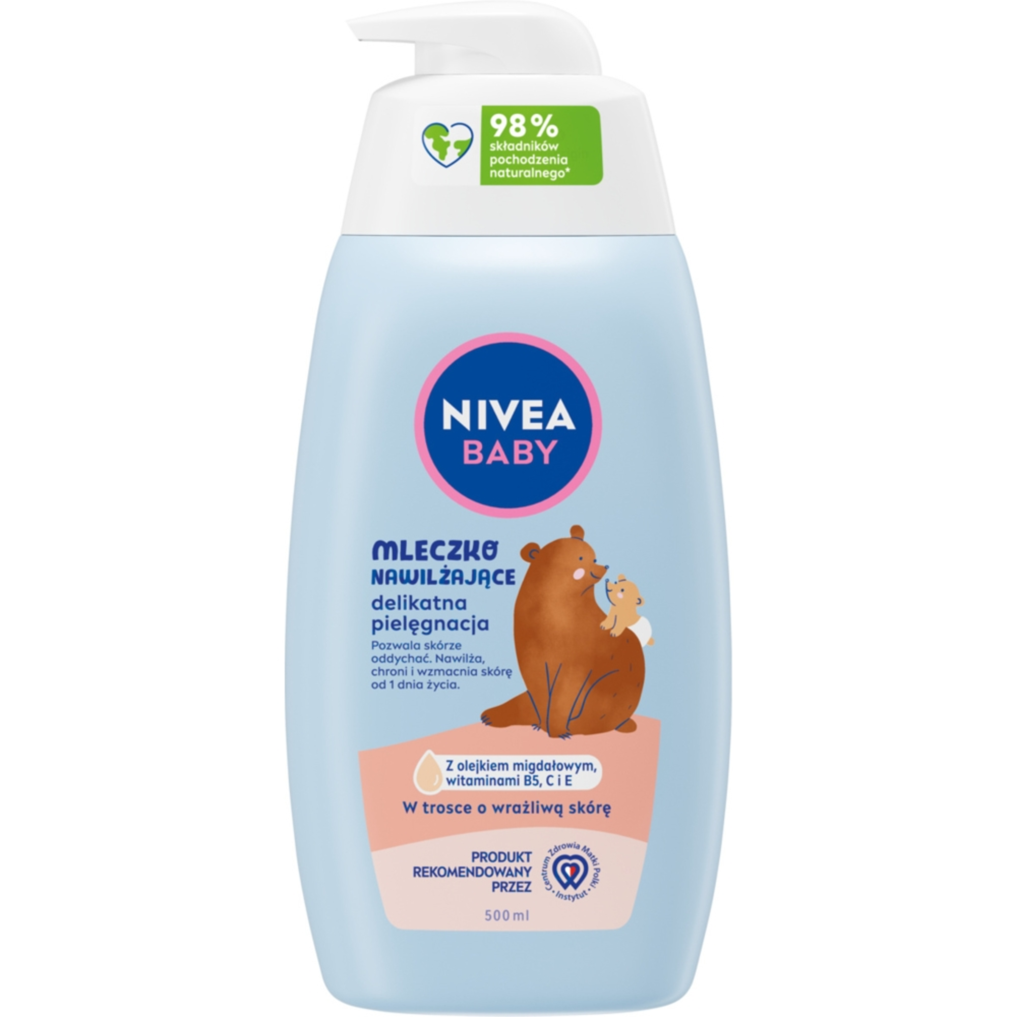 NIVEA BABY mleczko nawilżające delikatna pielęgnacja 500 ml
