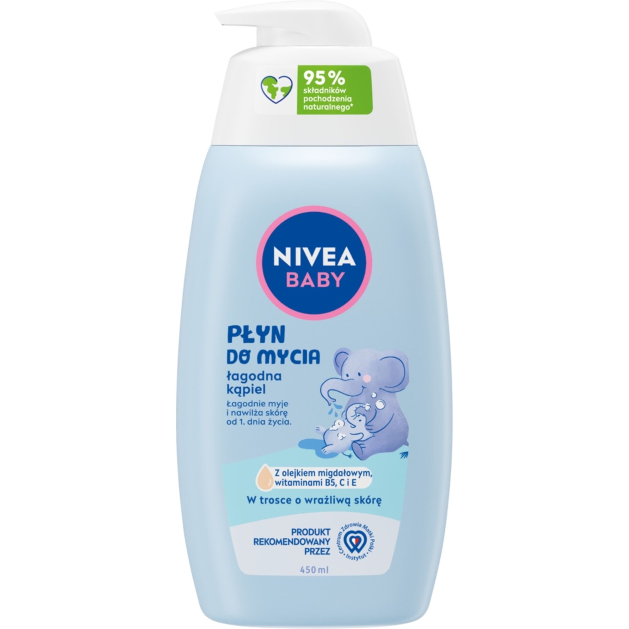 NIVEA BABY płyn do mycia łagodna kąpiel 450 ml