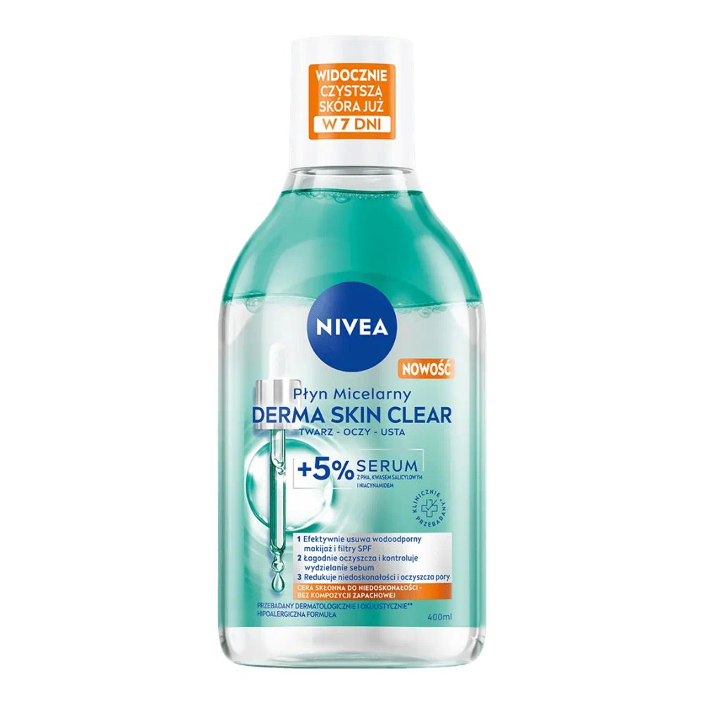 Nivea Derma Skin Clear wygładzający płyn micelarny 400ml