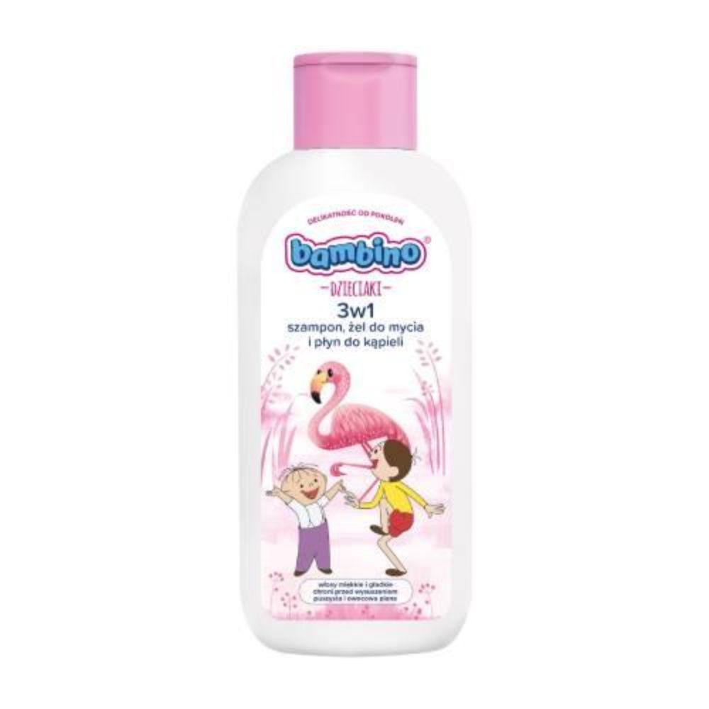 Bambino Dzieciaki 3w1 szampon żel pod prysznic i płyn do kąpieli Flaming 400 ml