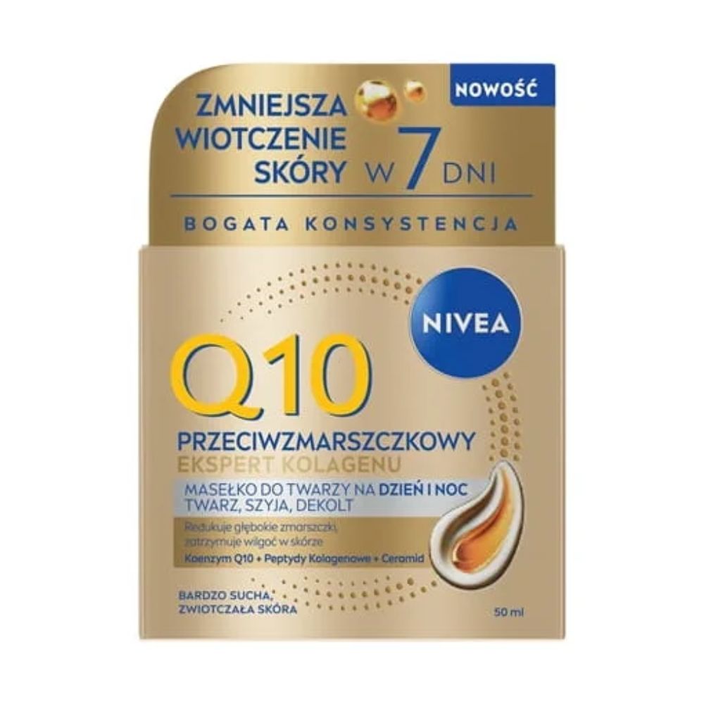 Nivea Q10 przeciwzmarszczkowy ekspert kolagenu krem na dzień i noc 50 ml