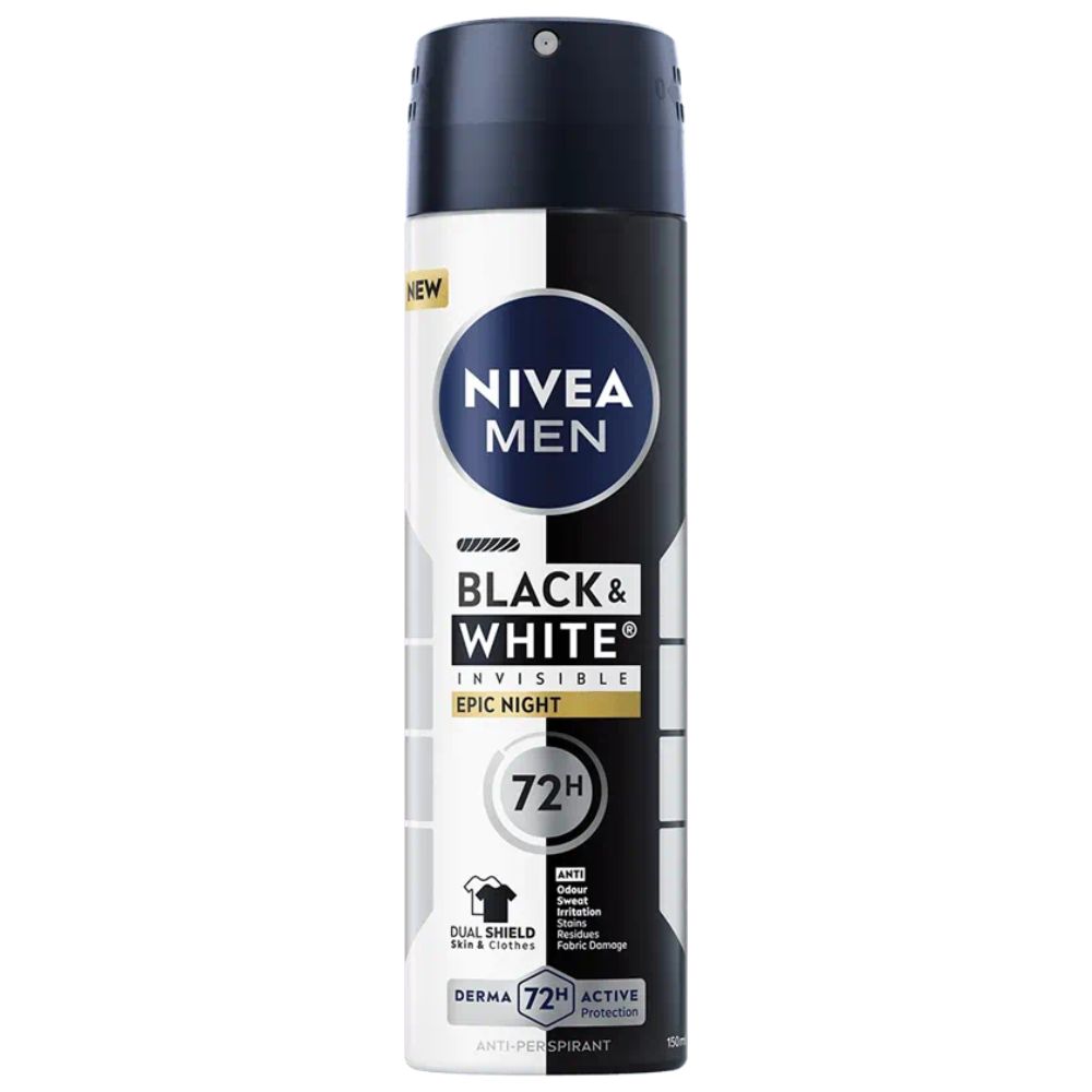Nivea Men Black&White Invisible Epic Night 72h antyperspirant 150 ml