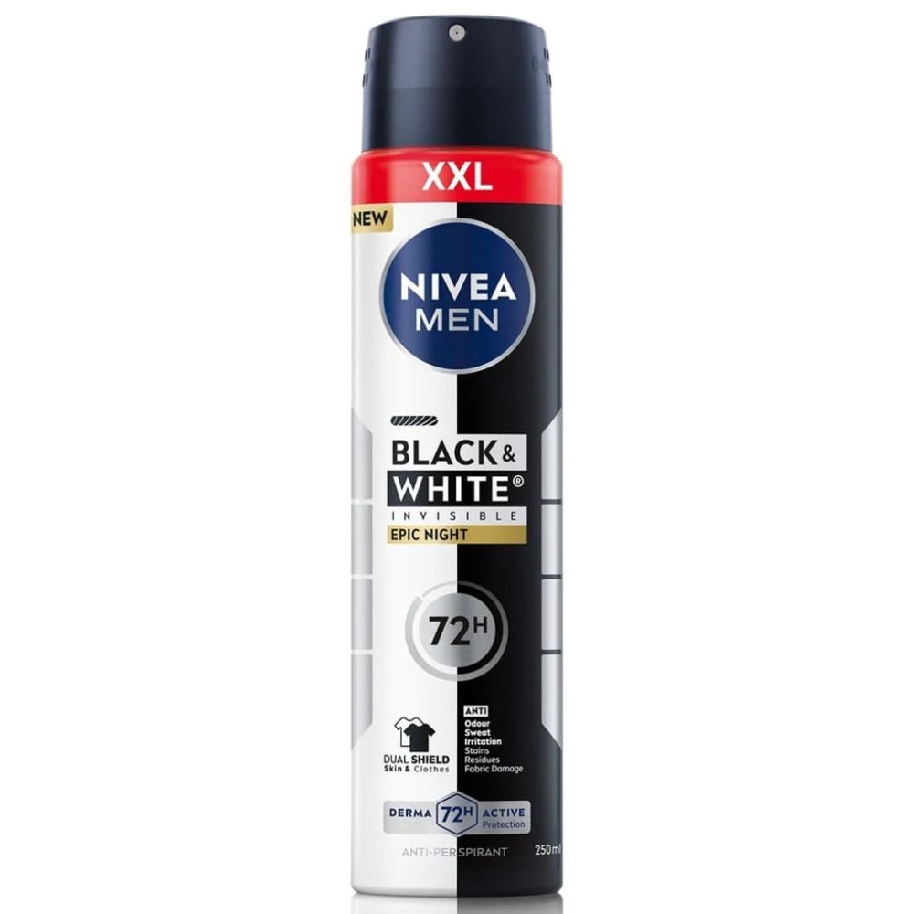 Nivea Men Black&White Invisible Epic Night 72h antyperspirant 250 ml