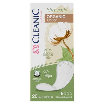 Cleanic Naturals Organic Cotton Wkładki higieniczne dla kobiet 20 sztuk