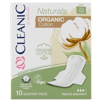 Cleanic Naturals Organic Cotton Day Podpaski 10 sztuk