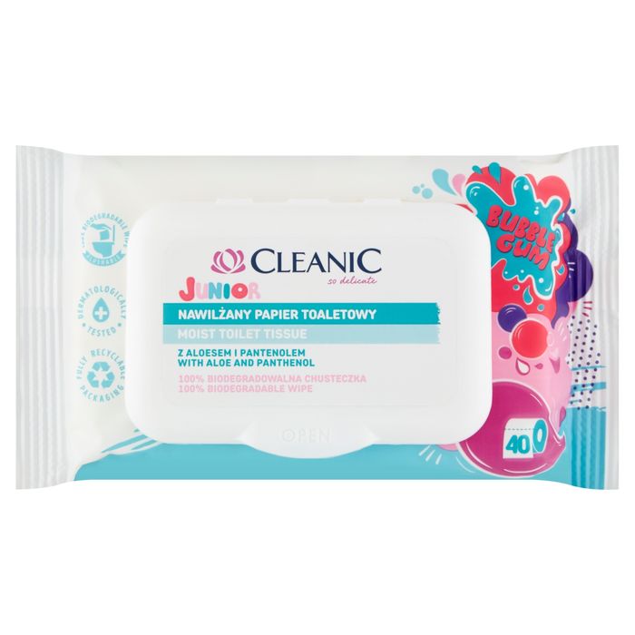 Cleanic Junior Nawilżany papier toaletowy 40 sztuk main product photo